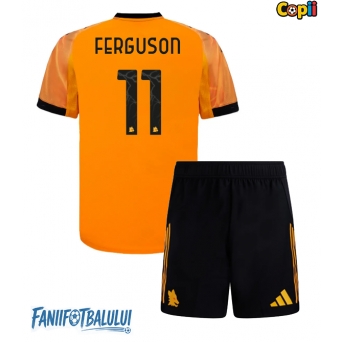 AS Roma Evan Ferguson #11 Echipament de Fotbal Replică 2025-26 Copii Deplasare (+ Șorturi)
